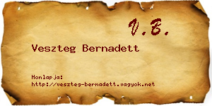 Veszteg Bernadett névjegykártya